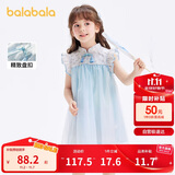 巴拉巴拉童装女童连衣裙宝宝夏装2024儿童裙子网纱国风旗袍裙208224111021