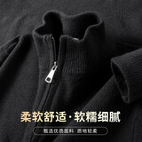 雪中飞（SNOWFLYING）加厚毛衣男士秋冬季休闲针织衫男半高领拉链毛线上衣