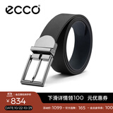 爱步（ECCO）男士皮带 金属针扣腰带男 皮带 9105892 黑色/午夜蓝910589291158 100cm