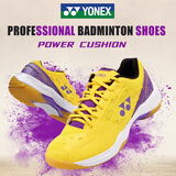 尤尼克斯（YONEX）羽毛球鞋yy入门级训练减震动力垫男女SHB101CR紫黄42码