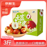 京鲜生 陕西大荔冬枣 净重3斤礼盒装 单果16g+ 生鲜水果 源头直发包邮