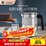 WMF福腾宝不锈钢 玻璃可调温电茶壶烧水壶保温茶壶电热水壶 1L