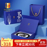 古士旗品牌男士皮带男真皮自动扣腰带商务裤带礼盒生日礼物实用送爸爸