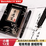 白雪（snowhite）直液式秀丽笔小楷 勾线笔软笔式仿毛笔头练字签名书法绘画美工笔12支 小楷pm31