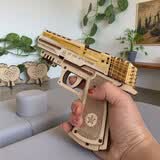 优你创意3d立体木头拼装拼图组装皮筋儿童玩具模型生日礼物DIY手工可发 皮筋/自己拼装（连续发）礼盒