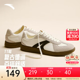 安踏TT鞋丨王一博同款德训鞋男女情侣款秋季休闲板鞋运动鞋休闲薄底鞋 【男款TT】白/一度灰/基础黑-5 42 （建议拍大半码）