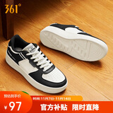 361°运动男鞋秋冬季学生复古厚底增高小白休闲板鞋子男672426615-4