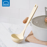 乐扣乐扣（LOCK&LOCK）硅胶锅铲 耐高温不粘锅炒锅煎锅平底锅炒菜硅胶铲 厨房烹饪用具 CKT471WHT-不锈钢芯硅胶汤勺- 单件装