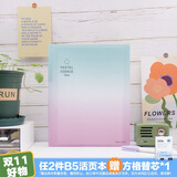 国誉(KOKUYO)淡彩曲奇·晴空·B5活页本笔记本记事本 40张横线内页 星海绿粉 WSG-RUVP11GP