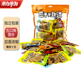 亲力亲为 香菇豆干休闲解馋零食小吃辣条混合5味素食豆腐干400g零食大礼包
