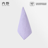 内野（UCHINO）棉花糖方巾无捻纱柔软洗脸毛巾儿童毛巾紫色
