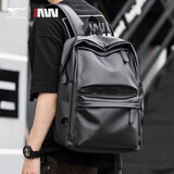 七匹狼初高中生书包男士双肩包新款休闲皮质通勤电脑包休闲背包旅行包