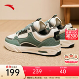 安踏骜杰丨王一博街舞6同款板鞋男女秋季厚底增高休闲鞋112448040R 【男款】木荷绿/象牙白/雀茶棕-3 39