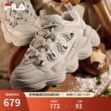 FILA【杨幂同款】官方豌豆鞋女鞋老爹鞋运动鞋冬季新款运动休闲鞋 燕麦棕-OM 39