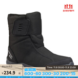 迪卡侬（DECATHLON）雪地鞋男女户外防水徒步东北雪地靴加厚保暖棉鞋SH100 男款 黑色（拍大一码） 45