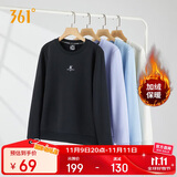 361°卫衣女秋冬季加绒外套运动休闲圆领长袖套头衫上衣662344801D-6