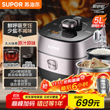 苏泊尔（SUPOR）【国家补贴】鲜呼吸IH电压力锅5L家用自动排气304球釜SY-50HC8033Q双胆电饭煲高压锅4-6人