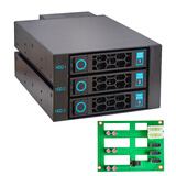 恒煜（HENG YU） 恒煜热插拔硬盘模组 电脑机箱光驱位3光驱位转换硬盘笼子带背板存储扩展硬盘笼硬盘扩展坞SATASAS HY-3盘位热插拔硬盘模组（SATA接口）