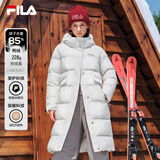 FILA RGB羽绒丨杨幂同款斐乐远红外发热女子长款羽绒服保暖防寒外套