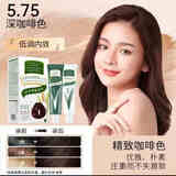 章华（SAVOL）生态焗油染发霜遮盖白发染发剂棕黑色染发膏男女自己在家染焗油膏 深咖啡