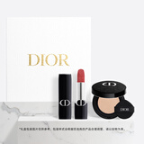 迪奥Dior锁定红唇礼盒装(720+缎光0N)口红气垫 生日礼物送女友