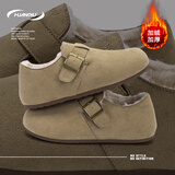 环球内增高毛毛棉鞋女鞋冬季2025新款外穿全包勃肯鞋加绒保暖雪地靴女