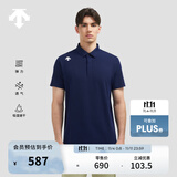 DESCENTE迪桑特TRAINING系列综训TOUGH男士速干短袖POLO衫夏季 NV-藏青色 M (170/92A)