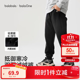 巴拉巴拉童装儿童裤子男童女童长裤2025冬加绒运动休闲束脚裤209425108204