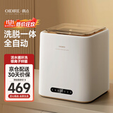 OIDIRE（偶点）衣物清洗机 迷你洗衣机全自动懒人内衣洗衣机小型内裤洗衣机波轮除菌宿舍洗衣机煮洗家用 ODI-XYJ12 【PP桶+银离子】