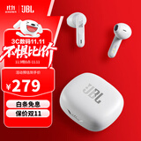 JBL WAVE FLEX 真无线蓝牙耳机半入耳式麦克风通话降噪运动音乐耳机苹果耳麦 WFLEX珍珠白 环境感知 支持APP