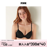 维多利亚的秘密 PINK 2804圆盘胸外扩文胸舒适薄衬垫3/4罩杯无痕文胸内衣女 2ZUO黑色 11202804 75B （34B）