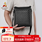 稻草人男士单肩包斜挎包老花纹印花日字包轻便通勤手机男包生日礼物