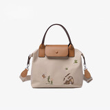 莱夫斜挎饺子包大容量牛津布刺绣女士包包小方包实用礼物