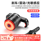 洛克兄弟（ROCKBROS）自行车尾灯USB充电骑行安全夜骑车灯警示灯公路山地车尾灯配件 智能感应小巧轻量Q5mini(双支款)