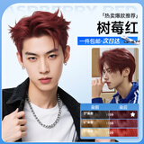 忆丝芸染发膏植物纯染发剂男士专用100自然遮盖白头发不沾自己染头发水 树莓红（免漂）