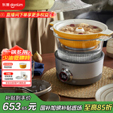 东菱（Donlim）蒸汽锅家用电蒸锅多功能锅蒸炖煮一体锅电火锅汽锅鸡专用锅煮锅+陶瓷汽锅）DL-9009