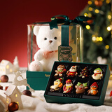 朵娜贝拉圣诞节巧克力礼盒装125g 送女友儿童生日礼物零食糖果小熊玩偶