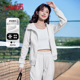 班尼路（Baleno）收腰连帽卫衣外套女2025年春秋季潮流时尚舒适亲肤校园风上衣开衫