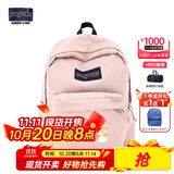 JANSPORT杰斯伯书包轻便双肩包男女旅行包简约背包电脑包学生校园 4QUE7N8蜜蜡粉-侧袋+隔层
