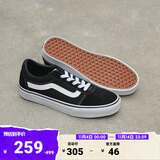 VANS范斯官方 Ward经典黑个性街头复古女鞋板鞋 黑色(女款) 40