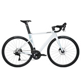 佳沃JAVA鱼雷6公路自行车双油压碟刹桶轴24速弯把破风单车SILURO6-TOP 【桶轴版】夜白 【500 M】建议身高：171-177(cm) 【禧玛诺R7120】-24速