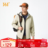 361°外套男秋冬季三防防泼水运动休闲连帽冲锋夹克风衣服652534601H-3