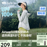 蕉下（beneunder）防晒衣女宽松百搭防紫外线出行AL417浅炭灰均码