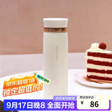 乐扣乐扣（LOCK&LOCK）菲特旋转盖轻量保温杯男女学生茶水杯子LHC4131IVY米白色450ml