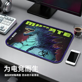 镭拓（Rantopad）GTS磨砂树脂鼠标垫电竞fps顺滑游戏防滑防水防汗中敏硬质胶垫 电脑办公加厚小号桌垫 哥斯拉