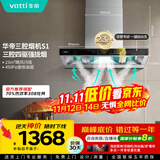 华帝（VATTI）抽油烟机 官方欧式顶吸三腔大吸力油烟机 23风量低噪挥手智控自动清洗脱排油烟机一级能效 i11178