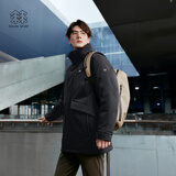 KOLON SPORT可隆羽绒衣防水防风透湿男士中量毛领连帽羽绒服