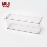 无印良品 MUJI PET 收纳盒 冰箱储物盒家用整理多功能 徽章收纳 深型/小 302*105*97mm