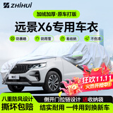 智汇吉利远景x6专用车衣全车罩suv远景x6pro防晒隔热防雨雪加厚牛津布 2016-2021款吉利远景X6专用车衣全车罩 加厚防暴晒防雨防风防水防雪防霜防冰雹牛津布车衣车罩