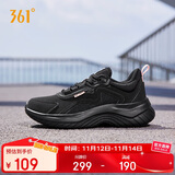 361°运动鞋女秋冬季防泼水通勤休闲厚底回弹健身跑步鞋子682232233-3